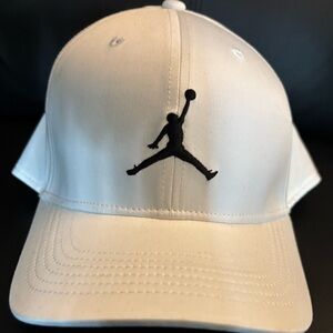 Jordan White Cap with Black Interior